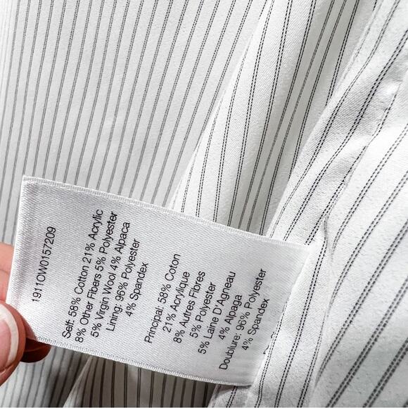 Veronica Beard Yellow White Plaid Jin Dickey Coat Blazer Size S NWOT - Picture 12 of 13